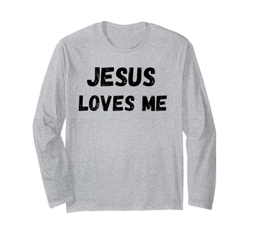 Jesus liebt Mich Geschenke Liebe wie Jesus Männer, Frauen, Mädchen Langarmshirt von Jesus loves me