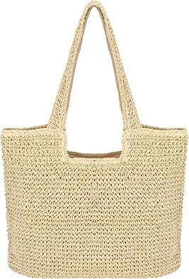 Jesustree Stroh Handtasche Damen Sommer Strandtasche Handarbeit Umhängetasche Böhmische Schultertasche für Damen Urlaub Reise Täglicher Gebrauch von Jesustree