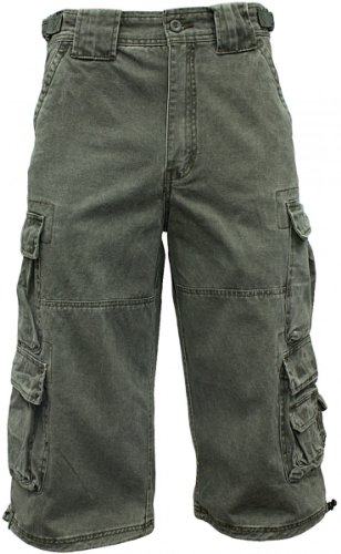 JET LAG Cargo Shorts 3/4 Hose Modell 007 S, Farbe:Oliv;Größe:XXL von Jet Lag