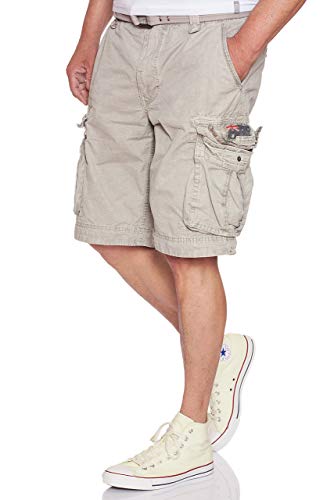 Jet Lag Cargo Shorts mit Gürtel Take Off 8 in vielen Farben, Größe:W33, Farbe:Grau von Jet Lag