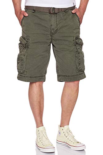 Jet Lag Cargo Shorts mit Gürtel Take Off 8 in vielen Farben, Größe:W44, Farbe:Oliv von Jet Lag