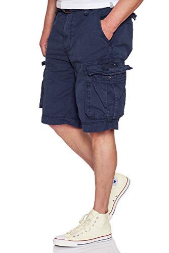 Jet Lag Cargo Shorts mit Gürtel Take Off 8 in vielen Farben, Größe:W34, Farbe:Navy von Jet Lag