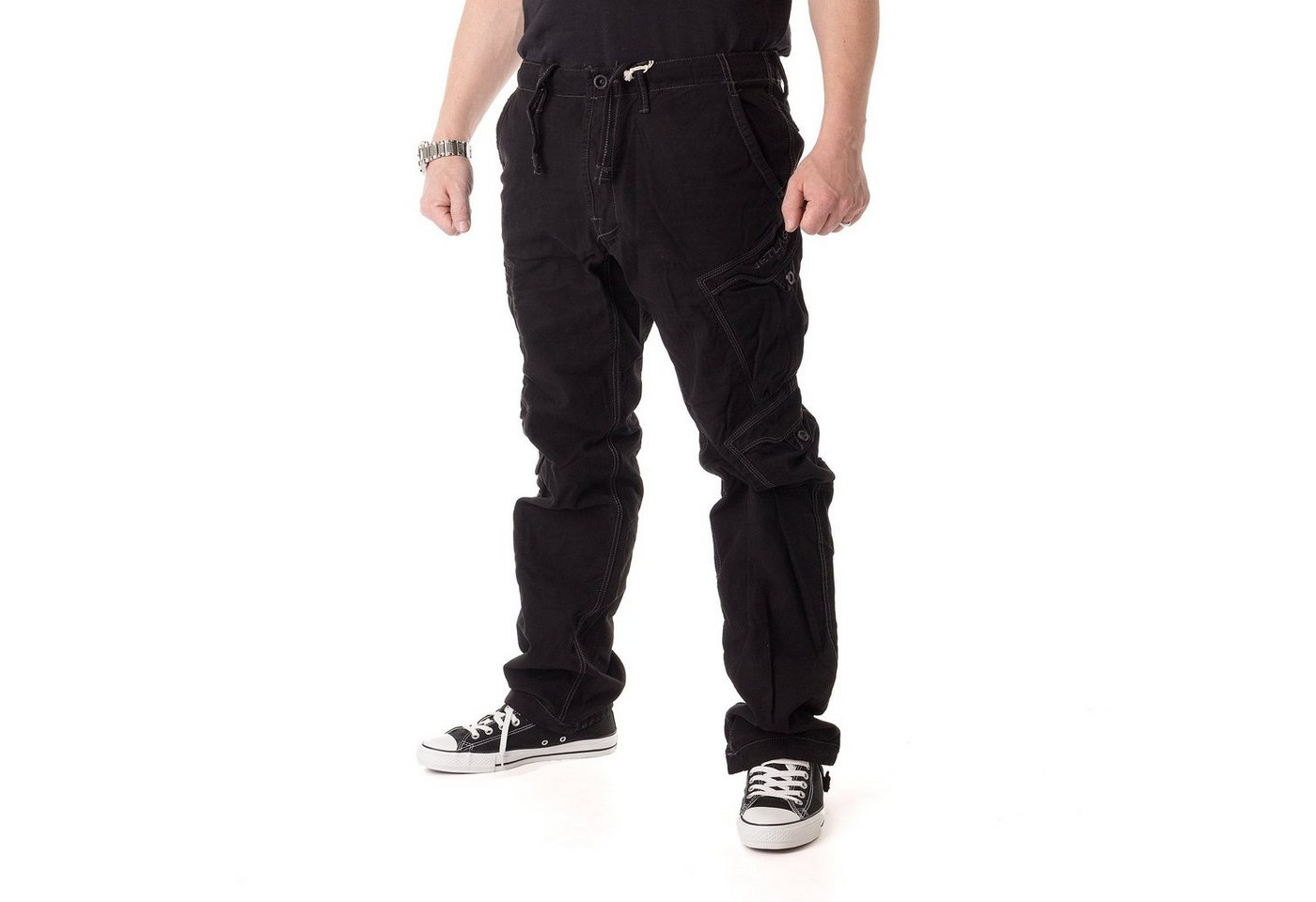 Jet Lag Cargohose Hose Jet Lag FW010 black von Jet Lag