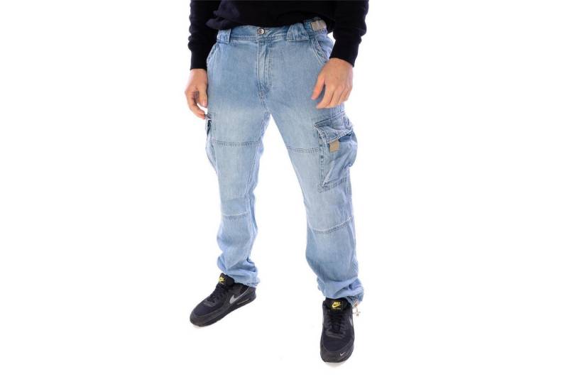 Jet Lag Cargojeans Jeans Jet Lag 21-753 long bleached Verschlussknopf aus Metall von Jet Lag