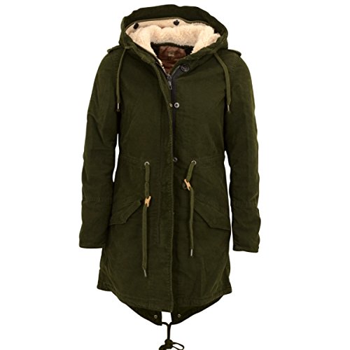 Jet Lag Damen Winterparka FW120 XL-Kapuze black olive 3XL von Jet Lag