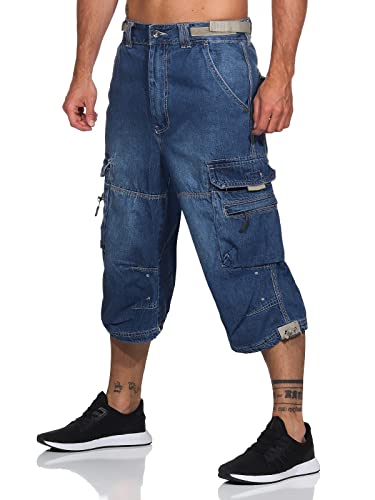 Jet Lag Herren 3/4 Cargo Shorts Safety B Kurze Hose mit Seitentaschen Light Navy L Jet Lag Herren 3/4 Cargo Shorts Safety B Kurze Hose mit Seitentaschen Light Navy L von Jet Lag
