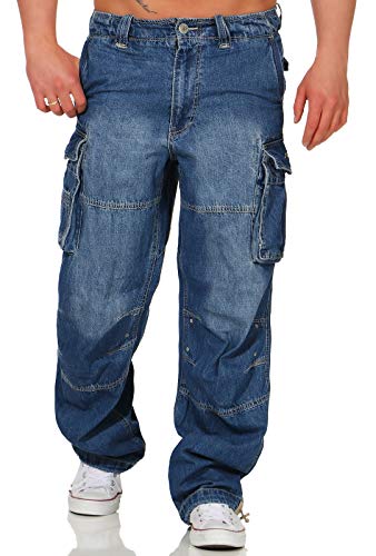 Jet Lag Herren Cargo Jeans Hose Safety Loose-Fit Denim Light Navy M/32 Jet Lag Herren Cargo Jeans Hose Safety Loose-Fit Denim Light Navy M/32 von Jet Lag