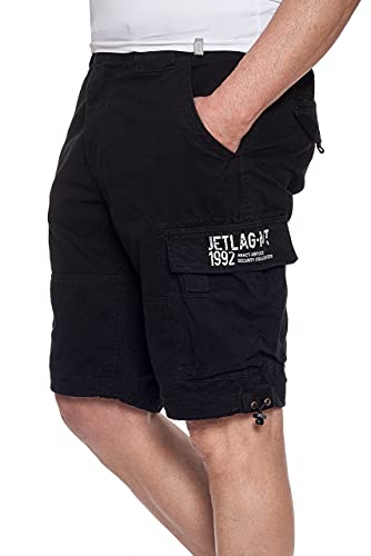 Jet Lag Herren Cargo Shorts 21-753, Farbe:Schwarz, Größe:3XL von Jet Lag