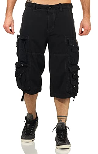 Jet Lag Herren Cargo Shorts FW-011, Farbe:Schwarz, Größe:W31 von Jet Lag