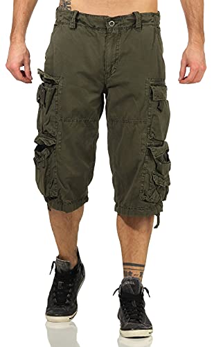 Jet Lag Herren Cargo Shorts FW-011, Größe:W31, Farbe:Oliv von Jet Lag