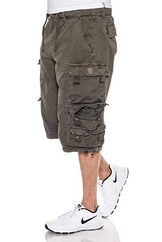 Jet Lag Herren Cargo Shorts FW-011, Größe:W36, Farbe:Oliv von Jet Lag