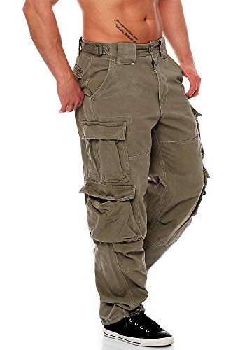 Jet Lag Herren Cargohose 007 Cement 5XL/34 von Jet Lag