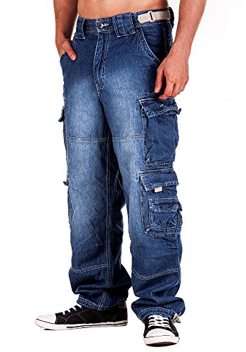 Jet Lag Herren Cargohose 007 Denim Light Navy 3XL/30 Jet Lag Herren Cargohose 007 Denim Light Navy 3XL/30 von Jet Lag