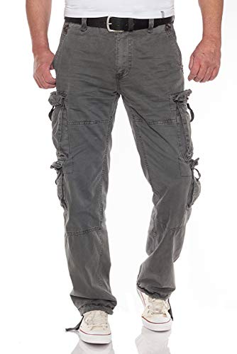 Jet Lag Herren Cargohose FW-012, Farbe:Charcoal, W31, L32 von Jet Lag