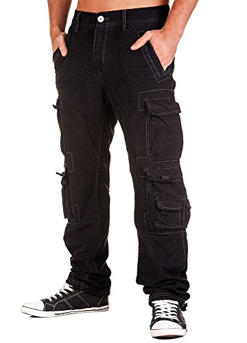 Jet Lag Herren Hose Cargohose Black 31/32 von Jet Lag