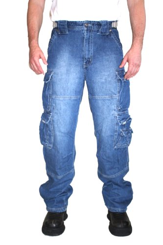 Jet Lag Hose Cargohose 007 Light Navy/Denim 4XL/32 von Jet Lag