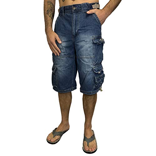 Jet Lag Short 007 S kurze 3/4 Hose Bermuda Short, Jeans-blau, M von Jet Lag