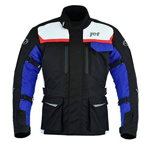 Jet Motorradjacke Herren Mit Protektoren Textil Wasserdicht Winddicht Aero Cool MERICANA (M (EU 48-50)) von Jet
