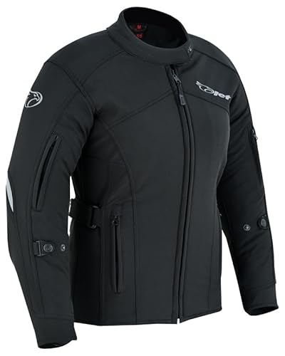 Jet Softshell-Motorrad-Kapuzenpullover für Damen, leichte Reitjacke mit abnehmbaren Protektoren, winddicht und wasserabweisend, stylischer Damen-Biker-Kapuzenpullover, graphit, XXL von Jet