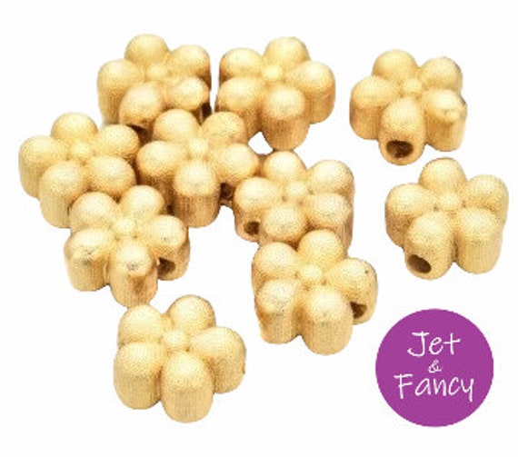 Vergoldete Blumen-Perle Mit Florentiner Finish Vergoldete Blumen-Perle Mit Florentiner Finish von JetAndFancy
