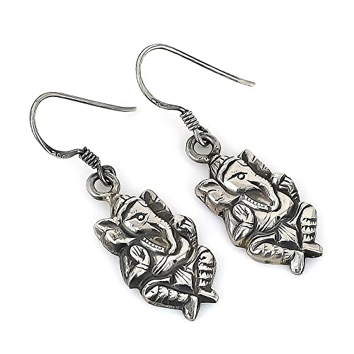 Ganesha Ganesh Ohrring Ohrhänger Ohrringe für Damen Mädchen von Jete