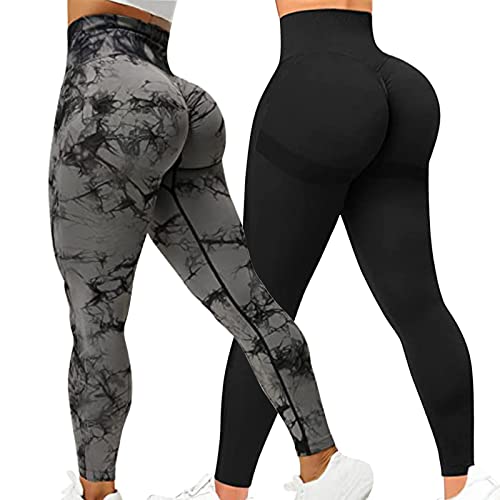 Jetjoy Sport Leggings Damen High Waist Scrunch Butt Opaque Gym Leggings, Push Up Booty Leggings, Shaping Yoga Sportleggins Damen Lang von Jetjoy