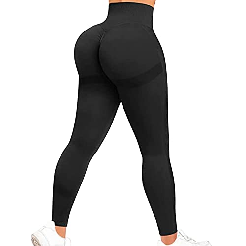 Jetjoy Sport Leggings Damen High Waist Scrunch Butt Opaque Gym Leggings, Push Up Booty Leggings, Shaping Yoga Sportleggins Damen Lang von Jetjoy