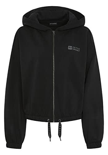 Jette Sport Sweatjacke in Hoodie-Silhouette mit Logo von Jette Sport