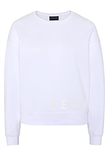 Jette Sport Sweatshirt mit farblich abgestimmten Logo über dem Saum von Jette Sport