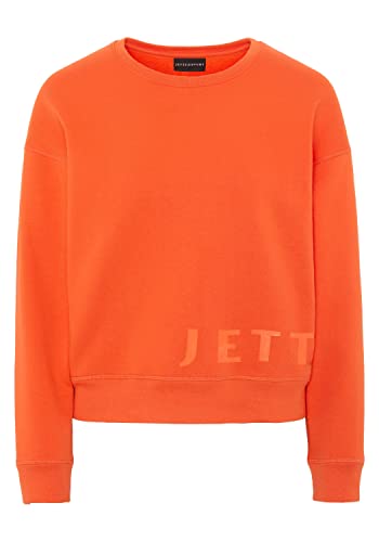 Jette Sport Sweatshirt mit farblich abgestimmten Logo über dem Saum von Jette Sport