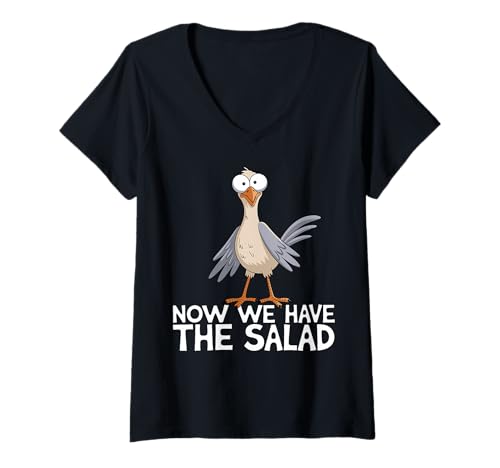 Damen Now We Have The Salad Jetzt haben wir den Salat Lustig Fun T-Shirt mit V-Ausschnitt Damen Now We Have The Salad Jetzt haben wir den Salat Lustig Fun T-Shirt mit V-Ausschnitt von Jetzt haben wir den Salat Now We Have The Salad