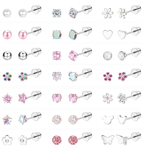21 Paar Medizinische Ohrstecker für Damen Mädchen Ohrringe Silber Helix Piercing Ohr Hypoallergen Ohrstecker Chirurgenstahl Opal Perlen Gesundheitsstecker Ohrringe Set Kinder Ohrringe Mädchen 21 Paar Medizinische Ohrstecker für Damen Mädchen Ohrringe Silber Helix Piercing Ohr Hypoallergen Ohrstecker Chirurgenstahl Opal Perlen Gesundheitsstecker Ohrringe Set Kinder Ohrringe Mädchen von JeweBella