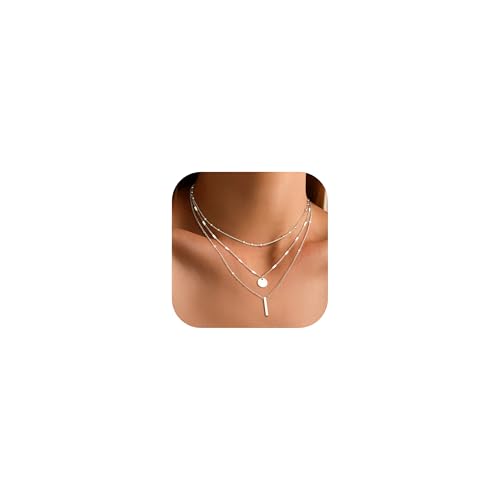 JeweBella 3 PCS Kette Damen Layering Gold Halskette 14K Goldkette Damen mit Zirkonia Herz Anhänger Kette Gold Damen Schlangenkette Verstellbare Silberkette Damen Kette Gold Schmuck Mit Geschenkbox JeweBella 3 PCS Kette Damen Layering Gold Halskette 14K Goldkette Damen mit Zirkonia Herz Anhänger Kette Gold Damen Schlangenkette Verstellbare Silberkette Damen Kette Gold Schmuck Mit Geschenkbox von JeweBella