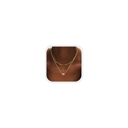 JeweBella 18K Vergoldete Kette mit Buchstaben für Damen Kette mit Namen Anhänger Layering Kette Damen Personalisierte Kette Gold Für Damen Mädchen Beste Freundin Geschenk Schmuck Halskette Damen Gold JeweBella 18K Vergoldete Kette mit Buchstaben für Damen Kette mit Namen Anhänger Layering Kette Damen Personalisierte Kette Gold Für Damen Mädchen Beste Freundin Geschenk Schmuck Halskette Damen Gold von JeweBella