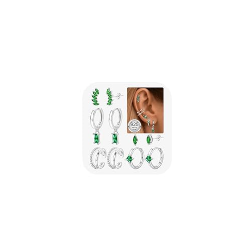 JeweBella 5 Paar Ohrringe Silber 925 für Damen 14 Karat Vergoldete Ohrstecker Silber 925 Creolen Piercing Ohr Gold Hypoallergen Klein Ohrringe Hängend Zirkonia Ohrringe Set für Mehrere Piercings JeweBella 5 Paar Ohrringe Silber 925 für Damen 14 Karat Vergoldete Ohrstecker Silber 925 Creolen Piercing Ohr Gold Hypoallergen Klein Ohrringe Hängend Zirkonia Ohrringe Set für Mehrere Piercings von JeweBella