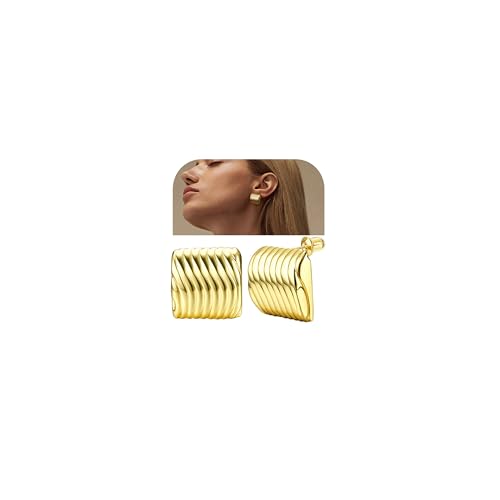 JeweBella Hypoallergen Ohrringe Gold für Damen 18K Gold Plated Chunky Statement Ohrringe Silber 925 Pfosten Ohrstecker Gold Ohrringe Frauen Groß Ohrringe Gold Damen Modeschmuck JeweBella Hypoallergen Ohrringe Gold für Damen 18K Gold Plated Chunky Statement Ohrringe Silber 925 Pfosten Ohrstecker Gold Ohrringe Frauen Groß Ohrringe Gold Damen Modeschmuck von JeweBella