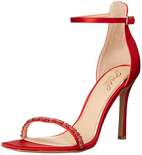 Jewel Badgley Mischka Damen Adriane Perfect Simplicity Stiletto Sandale mit Absatz, Rot/Ausflug, einfarbig (Getaway Solids), 39.5 EU von Jewel Badgley Mischka