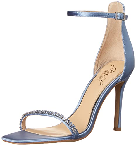 Jewel Badgley Mischka Damen Adriane Perfect Simplicity Stiletto Sandale mit Absatz, Stahlblau, 41.5 EU von Jewel Badgley Mischka