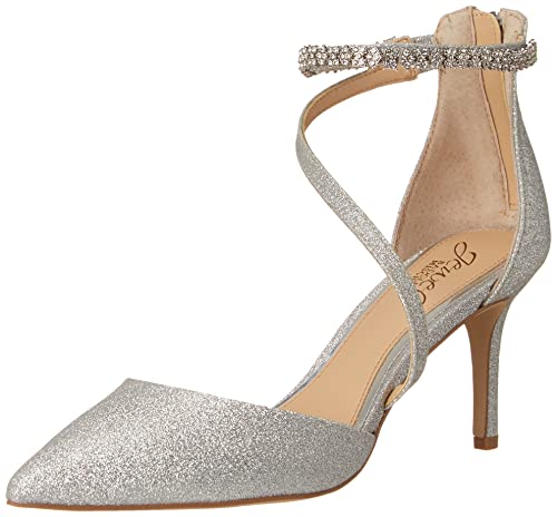 Jewel Badgley Mischka Damen Alaia Pumps, Silber, 39 EU von Jewel Badgley Mischka