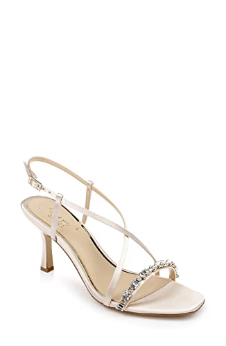 Jewel Badgley Mischka Damen Alexis Sandale mit Absatz, Champagner, 38.5 EU Jewel Badgley Mischka Damen Alexis Sandale mit Absatz, Champagner, 38.5 EU von Jewel Badgley Mischka