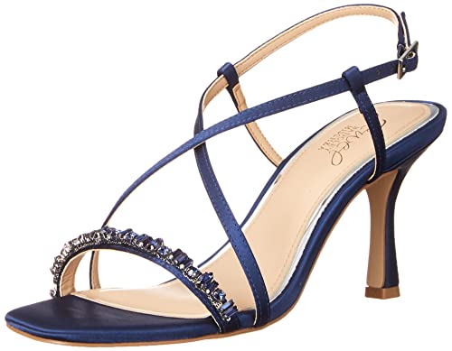 Jewel Badgley Mischka Damen Alexis Sandale mit Absatz, Marineblau, 39 EU von Jewel Badgley Mischka