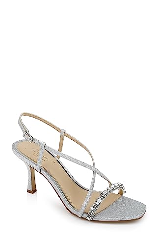 Jewel Badgley Mischka Damen Alexis Sandale mit Absatz, Silber, 38.5 EU Jewel Badgley Mischka Damen Alexis Sandale mit Absatz, Silber, 38.5 EU von Jewel Badgley Mischka
