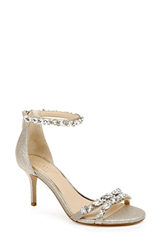 Jewel Badgley Mischka Damen Caroline Sandale mit Absatz, Gold, 35.5 EU von Jewel Badgley Mischka