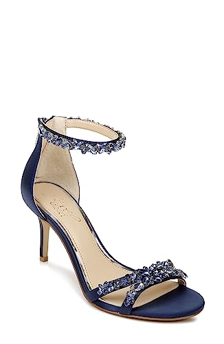 Jewel Badgley Mischka Damen Caroline Sandale mit Absatz, Navy, 37 EU von Jewel Badgley Mischka