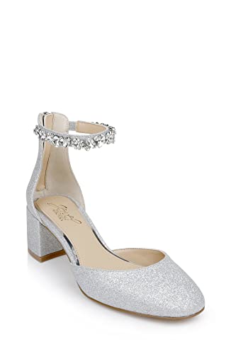 Jewel Badgley Mischka Damen Cathleen Pumps, Silber Glitter, 40 EU von Jewel Badgley Mischka