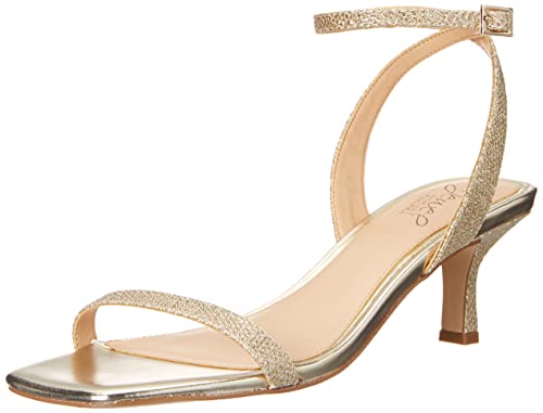 Jewel Badgley Mischka Damen Charisma II Sandale mit Absatz, Goldfarbener Stoff, 36.5 EU von Jewel Badgley Mischka