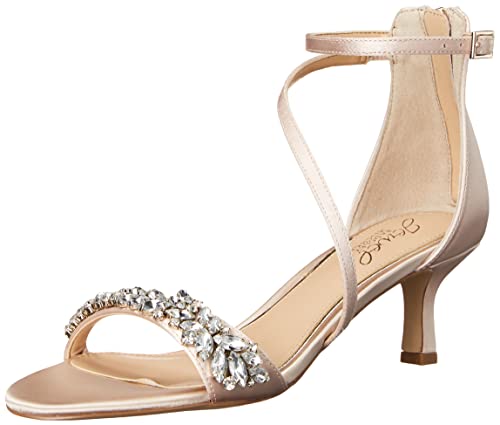 Jewel Badgley Mischka Damen Daleyza Sandale mit Absatz, Champagner, 39 EU von Jewel Badgley Mischka