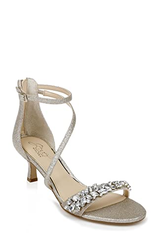 Jewel Badgley Mischka Damen Daleyza Sandale mit Absatz, Gold/Glitzer, 39 EU von Jewel Badgley Mischka