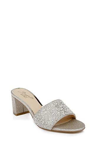 Jewel Badgley Mischka Damen Della Sandale mit Absatz, Gold/Glitzer, 38 EU von Jewel Badgley Mischka
