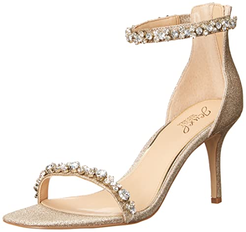 Jewel Badgley Mischka Damen Dustyn Sandale mit Absatz, Helles Gold, 38 EU von Jewel Badgley Mischka